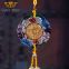 Chinese Fengshui LiuLi Crystal Craft Calabash Gourd Bring Blessing Car Hanging Ornament