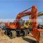 doosan wheel excavator for road construction work excavator dh150-7 dh150 dh150w-7