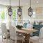 Retro industrial style single lights Pear shape dining chandelier luxury k9 crystal pendant light