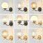 2022 New design Night Light Motion Frame Ribbed Glass Marble Looks Led Wall Lamp For Home Bedroom Livingroom Hotel