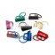 Different Colors Matt Rainbow 1 Inch Nickel Free Key Chain Wristlet Hardware Fob Hardware With Key Ring