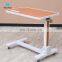 Best Quality Multifunctional Height Adjustable ABS Tray Movable Over Bed Dinning Table With Casters For Patient Dining