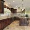 Sharked teak wood design kitchen cabinets solid wood shaker cupboard with curved wood