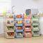 4Pcs Stackable Storage Basket Organizer  Food Snacks Toys Plastic Storage Bins Plastic Stackable Storage Bins for Pantry
