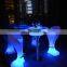 cheap bar table and chair sets /LED light up bar cocktail tables lumineuse mariage modern glowing night club party furniture