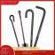 q235 carbon steel, 7-shaped and 9-shaped embedded steel, embedded foundation bolts, and street light embedded connecting pieces.