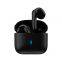 Fones de ouvido TWS mini sem fio Bluetooth 5.0 com controle tátil handsfree e caixa de couro
