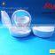 Round white air cushion empty compact powder case, two layers cosmetic compact powder box/container for solid perfume