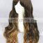 High Quality 65cm Medium Long Wave Brown Mixed Lolita Wig Synthetic Anime Wig Cosplay Hair Wig Party Wig