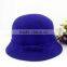 British Style Bowknot Ribbon Dome Wool Felt Elegant Charm Women Church Hat