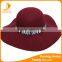 Hat felt trilby British female retro letters Autumn winter season new color wool brim hat basin hat