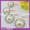 DIY Round Rhinestone Buckle Invitation Ribbon Slider for Ribbons Wedding dress