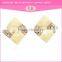 factory welcome custom design crystal zinc alloy fancy stud earring