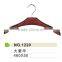 Wooden hanger with metal hook