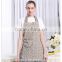 Factory supplier korea style waitress uniforms cotton apron, cheap baker apron