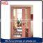 cheap double pane powder coating aluminum profile apartment door