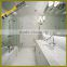 Artificial white color calacatta quartz shower walls