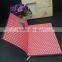 pink rubber surface matt pu fancy journal with butterfly shape die cut