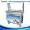 Cooling faster flat pan rolled fried ice cream machine