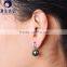 pearl wedding jewellery tahitian pearls cultured pearl earrings with 18k white gold