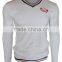 Mens Long Sleeve T Shirts With Stripe &customer Brand v Neck T Shirts