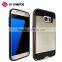IVYMAX 2016 Hot Selling Brushed Metal Texture Black Hybrid Case Cover For Glaxy S7 G930 G930FD