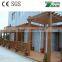 outdoor Non poisonous,Comfortable,Long use life ecological wood plastic composite wpc pergola&gazebo