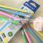 Standard size hexagonal shape candy striped HB pencil sharpened with eraser