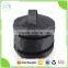 Round Shape Tote Bag Black Polyester Makeup Pouch Cosmetic Bag