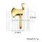 Best selling high quality stainless steel gold plate axe pendant