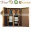 Fashion European Style Cardboard Wine Gift Box Double Door Open Wine Box For Two Glasses