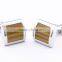 Rectangle Shaped Cufflinks With Grooves
