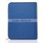 Waterproof Chief blue color genuine leather cover for notebook
