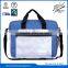 clear pvc hard plastic briefcases with front zipper pocket