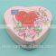 Pretty Candy and chocolate tin cans Heart Shaped Gift Tin boxs