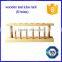 Clear varnished solid wooden test tube rack 6 holes tube capacity