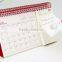 2016 hot sale China custom YO coil table calendar with notepad