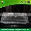 Transparent disposable pizza packaging in plastic