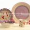 white dot ceramic dinnerware set made in China 20pcs ceramic dinner set