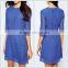 women's fashion designer one piece dress, latest dress designs for ladies blue colour dress