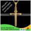 ATHENAA Cheap Jesus Cross Pendant for Jewelry Making, 18k gold Color Jewelry /Keep Color 1 Year