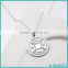 925 Sterling Silver Weightlifting Fitness Jewelry Barbell Olympic Weight Plate 50kg Pendant Necklace