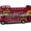 1 72 Pull back Open-topped metal city tour bus toy
