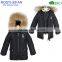 Newest Fashion Kid Duck Down Zip Up Jacket with Raccoon Fur Hood