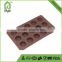 12 cups cavity silicone shell round silicone chocolate cookie mold mould ice cube tray