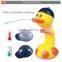 Kids play shooting water cartoon duck for baby bath