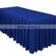 Black Plain Ruffled Table Skirting Polyester Table Skirt