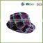 Colorful latticed snapback men's fedora hats price