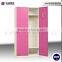 pink metal lockers double door small locker for kids