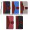 2015 New design cloth material +pu leather case for Sony z5 mini